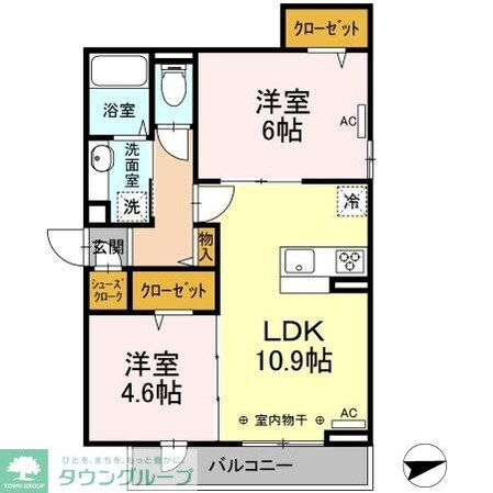 プラム清新一丁目の物件間取画像